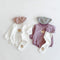 Spring and autumn bear head printed long sleeve ha coat and printed leggings